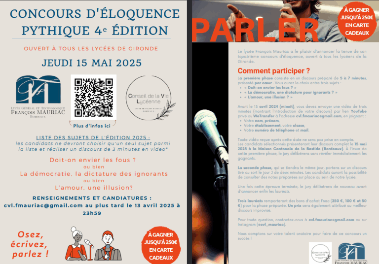 Concours d’éloquence 2025